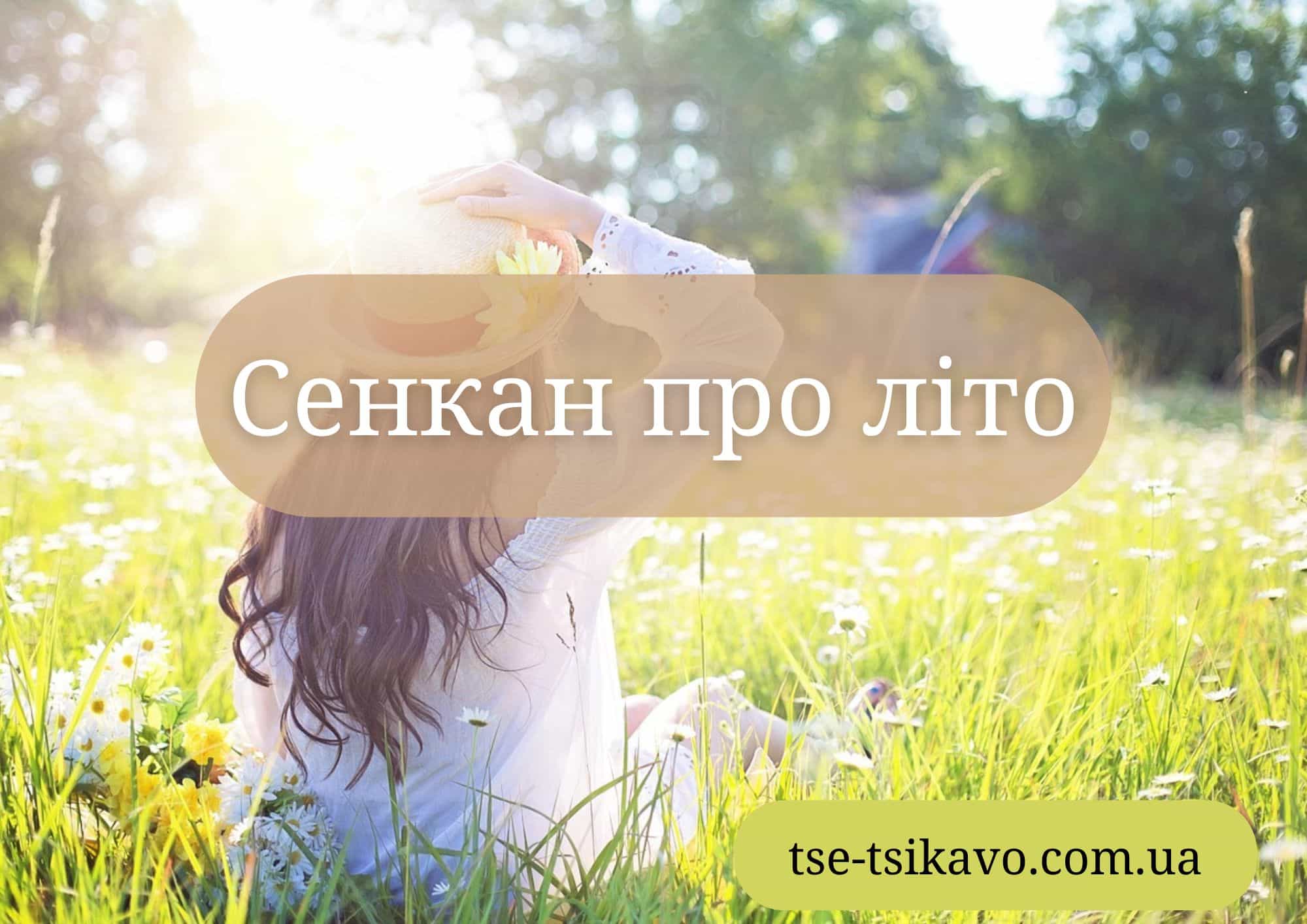 сенкан до слова літо