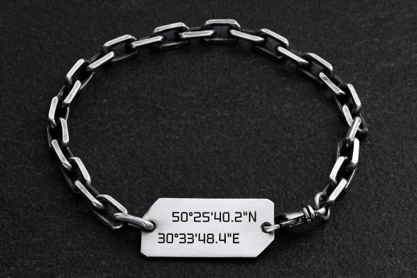 чоловічі браслети з гравіюванням