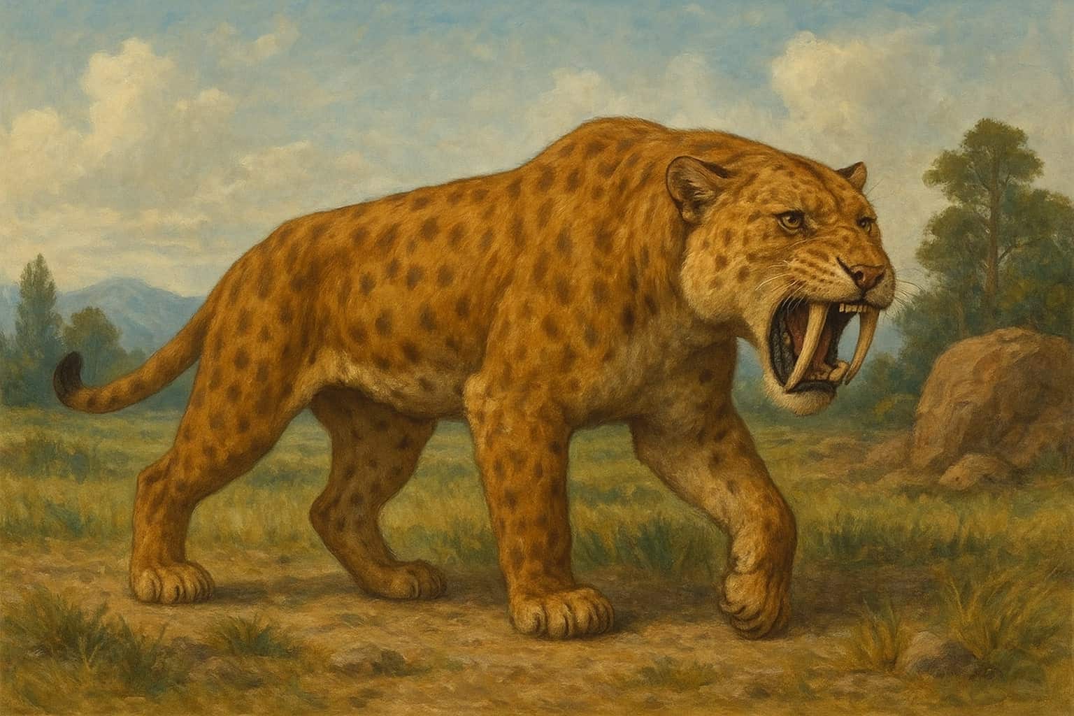 цікаві факти про шаблезубого тигра